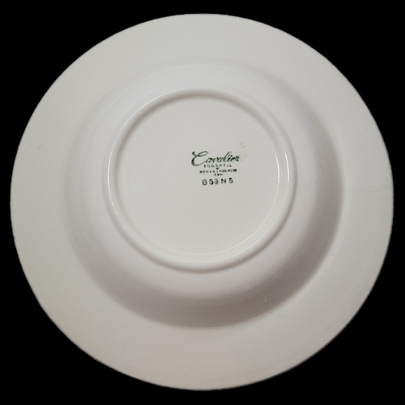 Vntg Homer Laughlin Cavalier Green Salad Bowl Gardenia Print B53N5 Replacement - Picture 2 of 4
